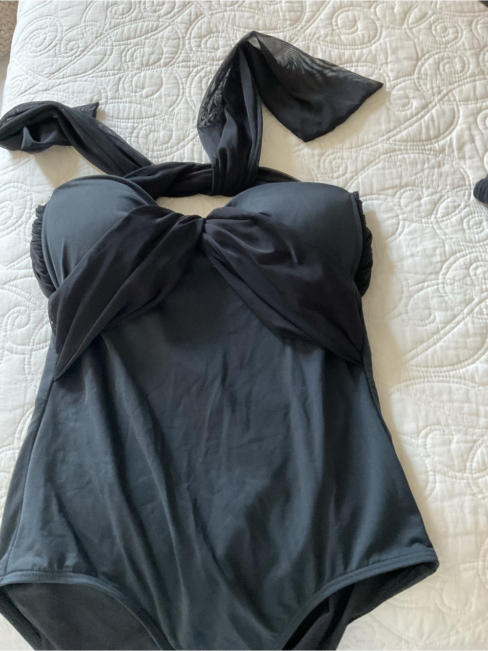 Jantzen Black Strapless Swim Bathing Suit in Size 12
